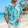 Turquoise Ocean Wave Texture for Beach Vacations and Coastal Summer Style for Men Hawaiian Shirt - 6