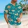 Geometric White Tropical Fish for Beach Holidays and Island Getaways, Men's Summer Style Hawaiian Shirt - 6