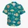 Geometric White Tropical Fish for Beach Holidays and Island Getaways, Men's Summer Style Hawaiian Shirt - 7