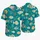 Geometric White Tropical Fish for Beach Holidays and Island Getaways, Men's Summer Style Hawaiian Shirt - 5