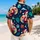 Santa Claus Pixel Holiday Cheer for Festive Winter Celebrations, Men’s Christmas Style Hawaiian Shirt - 2