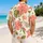 Coral Hibiscus and Olive Botanicals for Island Vacations and Resort Weekends Style Hawaiian Shirt - 2