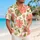 Coral Hibiscus and Olive Botanicals for Island Vacations and Resort Weekends Style Hawaiian Shirt - 6