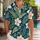 Teal Tropical Ferns And Pink Hibiscus For Beach Holidays, Island Trips And Resort Days Hawaiian Shirt - 1