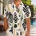 Black and Ochre Tribal Motifs for Island Getaways and Relaxed Resort Weekends Wear Hawaiian Shirt - 1