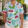Red Cherry and Daisy Garden Motif for Sunny Resort Getaways and Weekend Vacation Style Hawaiian Shirt - 1