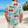 Red Cherry and Daisy Garden Motif for Sunny Resort Getaways and Weekend Vacation Style Hawaiian Shirt - 2