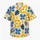 Blue Clover and Daisy Motifs for Beach Holidays and Island Weekends, Men’s Travel Hawaiian Shirt - 7