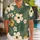 Cream Daisy And Golden Star Motifs For Sunny Island Getaways And Resort Weekends Hawaiian Shirt - 1