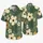 Cream Daisy And Golden Star Motifs For Sunny Island Getaways And Resort Weekends Hawaiian Shirt - 5