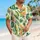Monstera and Golden Tropical Flowers for Beach Vacations and Resort Days Hawaiian Shirt - 6