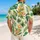 Monstera and Golden Tropical Flowers for Beach Vacations and Resort Days Hawaiian Shirt - 2