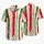 Coral Mint Green Vertical Stripes For Resort Getaways And Summer Vacation Style Hawaiian Shirt - 5