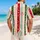 Coral Mint Green Vertical Stripes For Resort Getaways And Summer Vacation Style Hawaiian Shirt - 2
