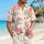 Pink Rose Island Blooms for Resort Getaways and Garden Evenings, Men's Summer Style Hawaiian Shirt - 6