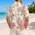 Pink Rose Island Blooms for Resort Getaways and Garden Evenings, Men's Summer Style Hawaiian Shirt - 2
