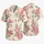 Pink Rose Island Blooms for Resort Getaways and Garden Evenings, Men's Summer Style Hawaiian Shirt - 5