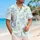 Blue Wildflower Sprigs for Beach Getaways and Resort Weekends, Men's Summer Style Hawaiian Shirt - 6