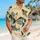 Geometric Tropical Fish Ocean Scene for Beach Vacations, Island Getaways, and Cruises Hawaiian Shirt - 6