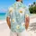 White Daisy Meadow with Golden Centers for Sunny Resort Getaways and Everyday Men Hawaiian Shirt - 2