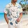 Navy Planet Orbit Motifs for Beach Holidays and Summer Travel, Men’s Vacation Style Hawaiian Shirt - 6
