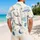 Navy Planet Orbit Motifs for Beach Holidays and Summer Travel, Men’s Vacation Style Hawaiian Shirt - 2