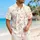 Soft Pink Blossom Garden Motifs for Beach Vacations and Resort Weekends, Modern Men Hawaiian Shirt - 6