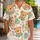 Sleepy Bear Faces With Tropical Leaves For Playful Vacation Days Everywhere, Men And Women Hawaiian Shirt - 1