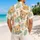 Sleepy Bear Faces With Tropical Leaves For Playful Vacation Days Everywhere, Men And Women Hawaiian Shirt - 2