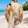 Playful Cat Faces with Tropical Leaves for Beach Days, Vacations, and Casual Outings Hawaiian Shirt - 2
