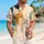 Playful Cat Faces with Tropical Leaves for Beach Days, Vacations, and Casual Outings Hawaiian Shirt - 6