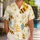 Golden Honeybees and Daisy Picnic Motifs for Sunny Resort Getaways and Garden Lovers Hawaiian Shirt - 1