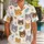Tropical Cat Faces With Palm Fronds For Beach Holidays And Relaxed Island Days Away Hawaiian Shirt - 1