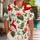 Red Reindeer With Palm Fronds for Tropical Holiday Gatherings and Festive Vacations Hawaiian Shirt - 1
