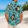 Teal Leopard Spots Tropical Resort Style For Beach Vacations And Casual Weekends Hawaiian Shirt - 2