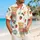 Teddy Bear Strawberry Motifs for Sunny Resort Days, Playful Summer Style for Men Hawaiian Shirt - 6