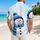 Blue Snowman And Winter Birds For Festive Holiday Getaways And Cozy Resort Days For Men Hawaiian Shirt - 2