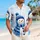 Blue Snowman And Winter Birds For Festive Holiday Getaways And Cozy Resort Days For Men Hawaiian Shirt - 6