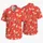 Red Rosebud Vines for Beach Vacations and Resort Weekends, Men’s Summer Wear Hawaiian Shirt - 5