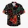 Red Black Playing Cards And Tropical Foliage For Beach Holidays, Men's Resort Style Hawaiian Shirt - 7