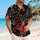 Red Black Playing Cards And Tropical Foliage For Beach Holidays, Men's Resort Style Hawaiian Shirt - 6
