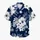 White Tropical Hibiscus Clusters for Beach Vacations and Island Getaways for Men Hawaiian Shirt - 7