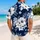 White Tropical Hibiscus Clusters for Beach Vacations and Island Getaways for Men Hawaiian Shirt - 2