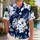 White Tropical Hibiscus Clusters for Beach Vacations and Island Getaways for Men Hawaiian Shirt - 1