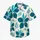 Teal Tropical Flower Motifs for Sunny Island Getaways and Relaxed Coastal Weekends Hawaiian Shirt - 7