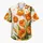 Orange Tulip Bouquet for Beach Vacations and Garden Parties, Men's Summer Casual Gift Hawaiian Shirt - 7