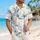 Blue Watercolor Tropical Wetland Herons For Beach Vacations And Island Getaways Hawaiian Shirt - 6