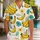 Yellow Banana Tropics for Beach Vacations and Island Getaways, Men’s Summer Style Hawaiian Shirt - 1