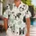 Playful Black And White Puppy Faces For Beach Holidays, Cruises, And Summer Getaways Hawaiian Shirt - 1