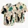 Abstract Cat Faces and Retro Ocean Eyes for Beach Holidays and Resort Weekends Style Hawaiian Shirt - 5